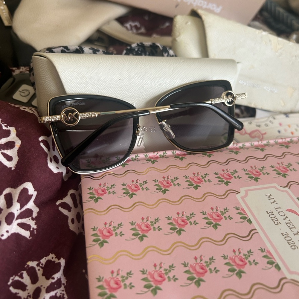 Michael Kors Black and Gold Sunglasses